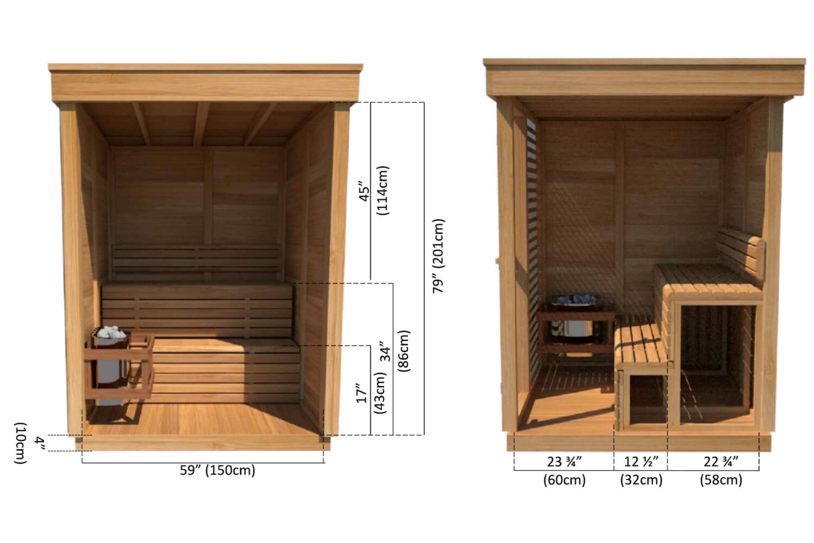 ambulance dreigen inval Pure Cube Indoor sauna 175 x 215 cm - Spa & Spa | Bubbelbaden, Spa's,  Hot-tubs en meer!